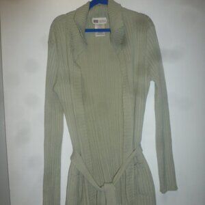 Authentic Faded Glory Open Front cardigan with pockets Sz S(4-6)